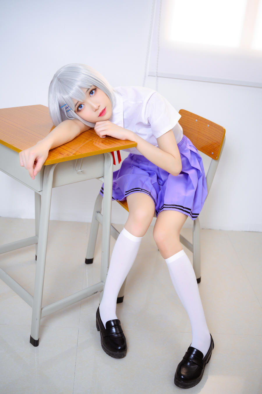 Tomoyo酱 No.008 – 鸢一折纸 校服 [12P]-道友图库