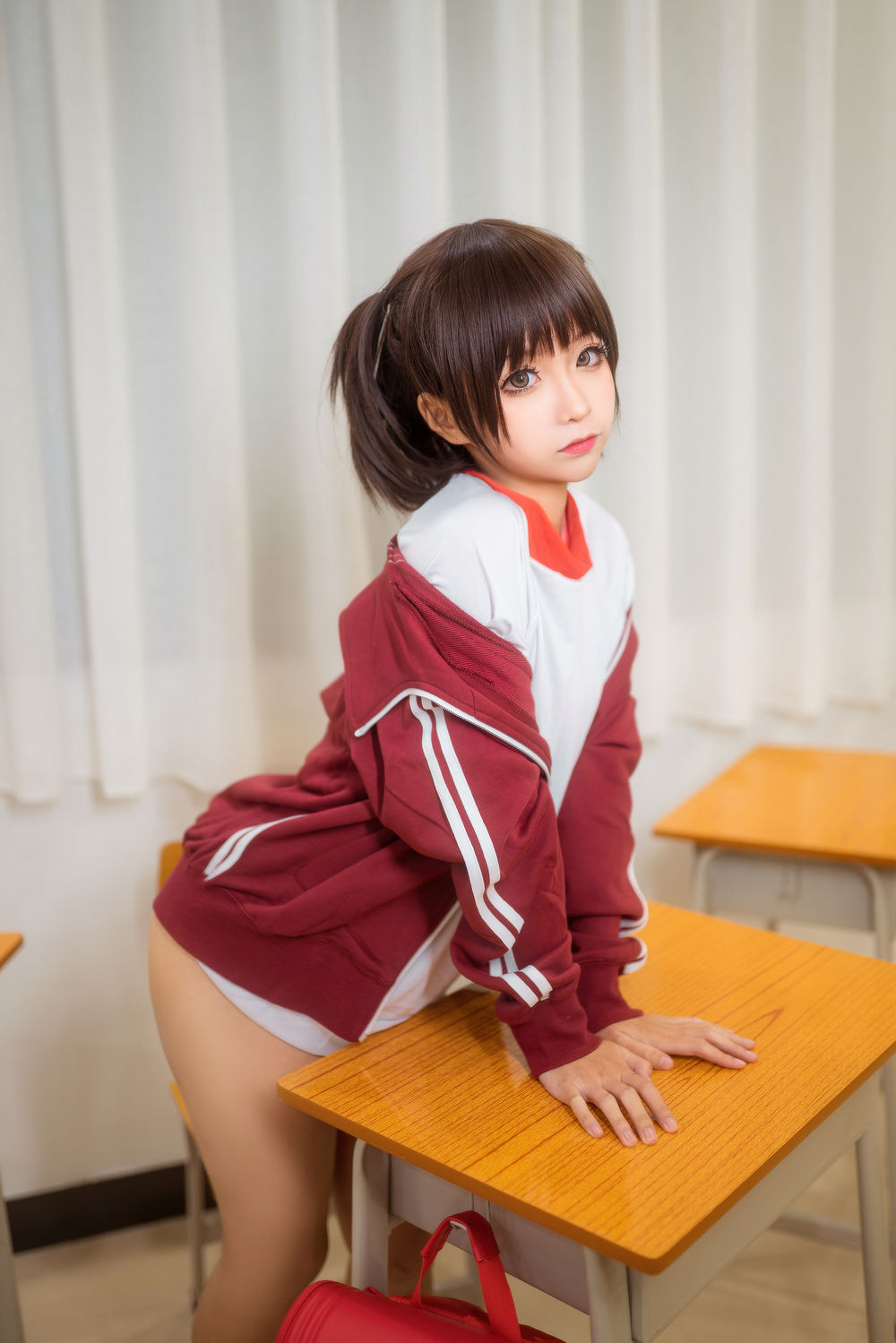 蠢沫沫 No.030-体操服红 [45P]-道友图库