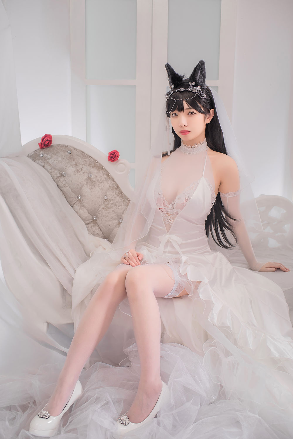 雯妹不讲道理 No.018-爱宕花嫁 [32P]-道友图库