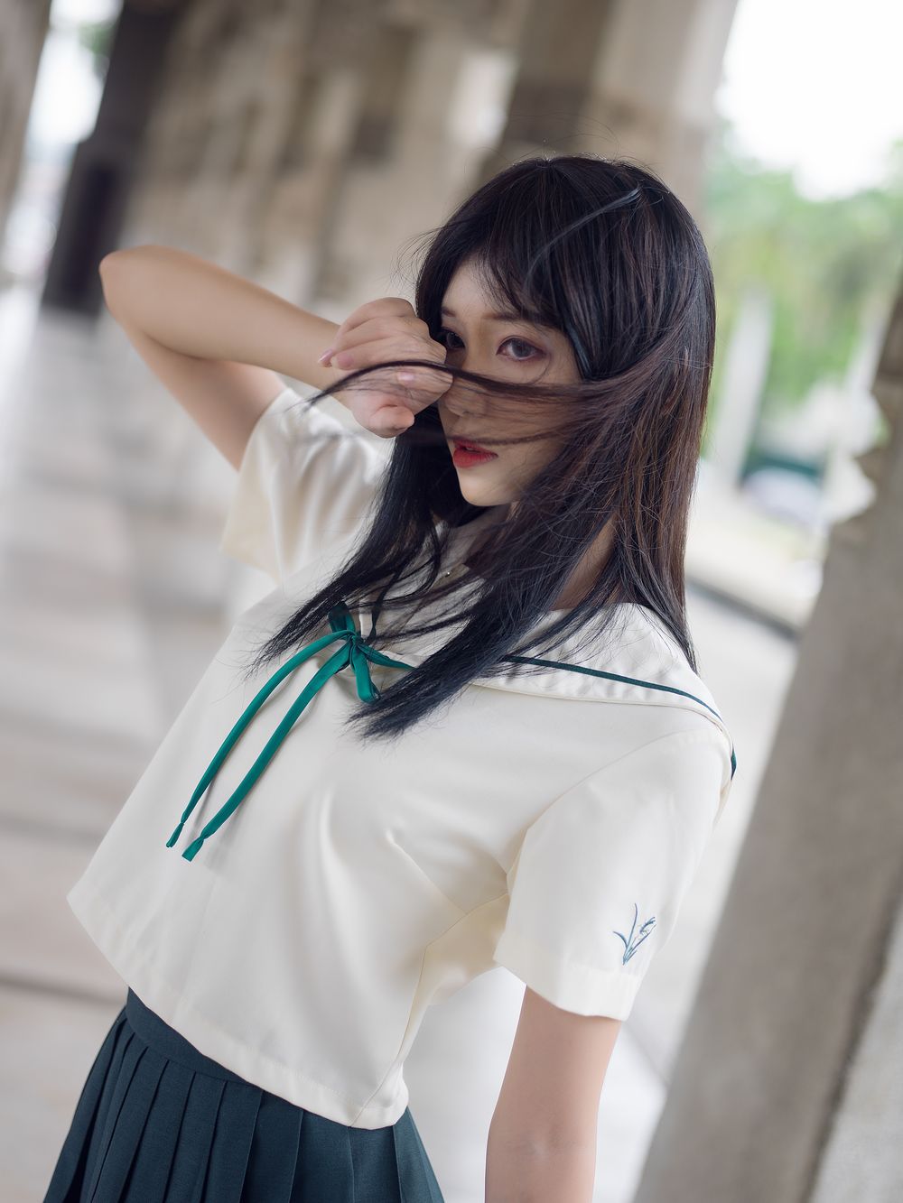 南桃Momoko No.058-绿jk [14P]-道友图库