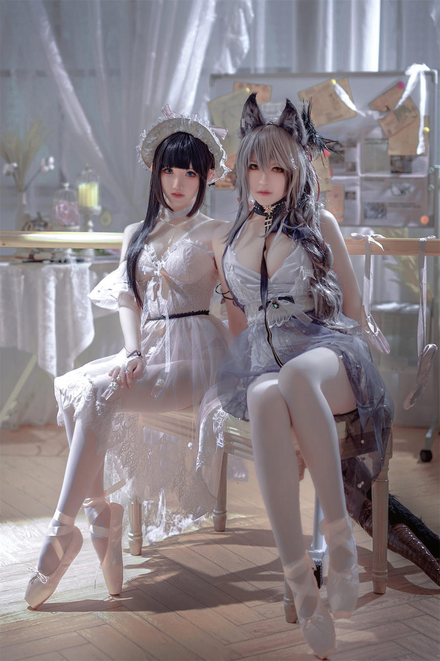 半半子 No.034-Arknights 黑x森蚺バレエ(&面饼仙儿) [56P]-道友图库