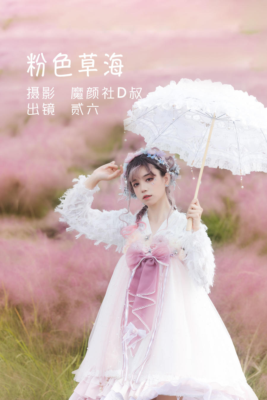 贰加六 No.026 – 粉色草海 [21P]-道友图库