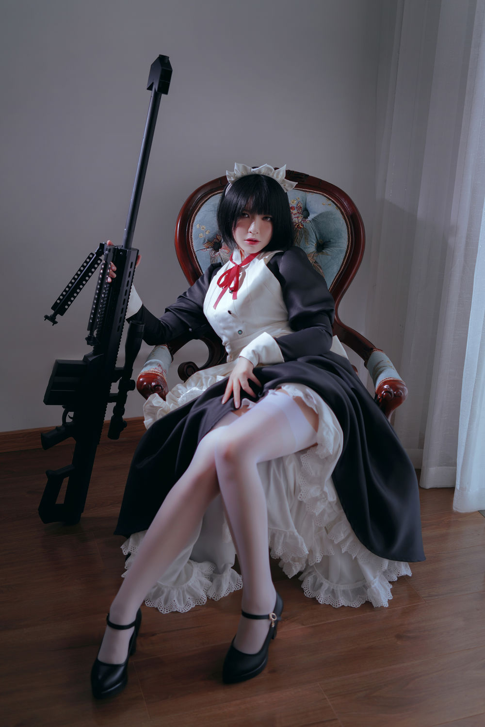 半半子 No.016-嫌パン MAID BANBANKO 女仆 [60P 2V]-道友图库