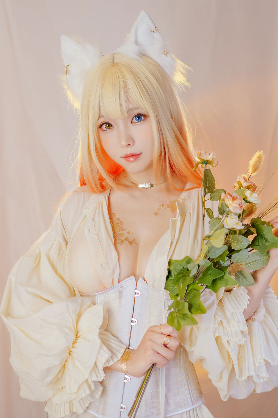 ElyEE子 No.055-Cat魔女與貓 – Odd-eyed cat [41P 1V]-道友图库