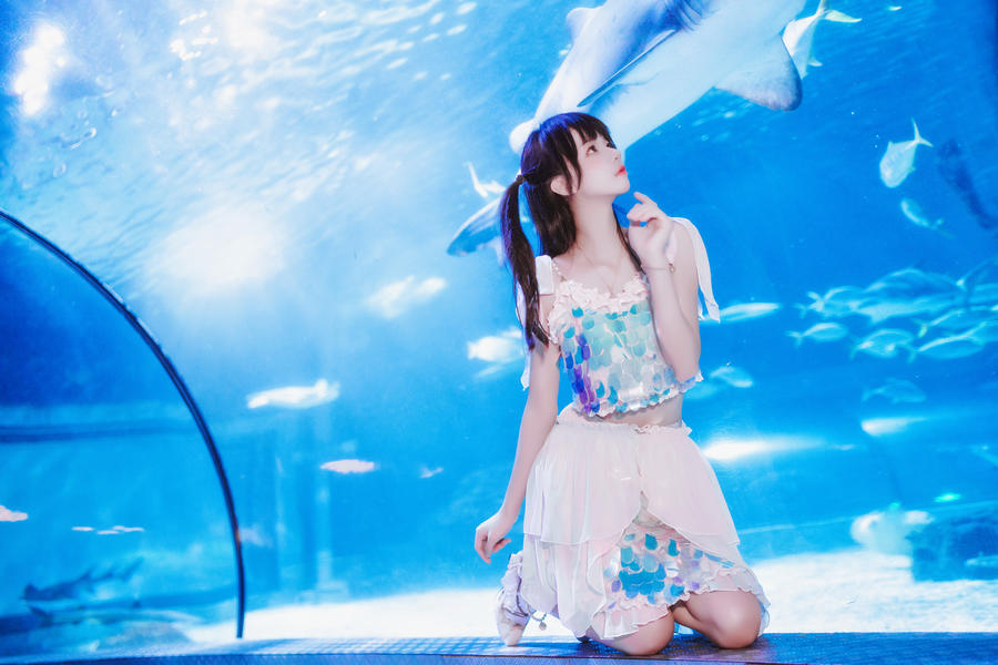 桜桃喵 No.249 – 水族馆 [15P]-道友图库