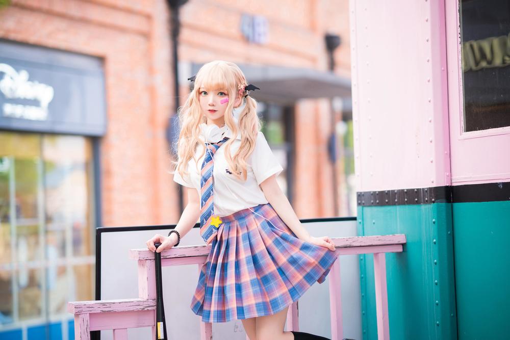 楚楚子w No.069-JK制服 夏日穿搭 [18P]-道友图库