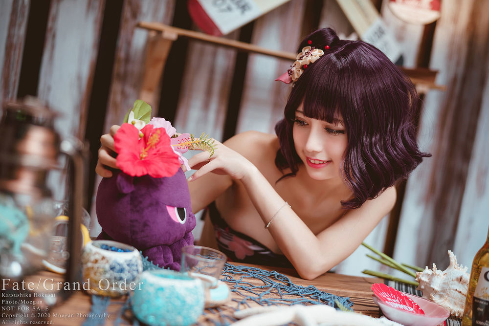 沖田凜花Rinka No.029-FateGrand Order–葛飾北斎 水着ver [14P]-道友图库