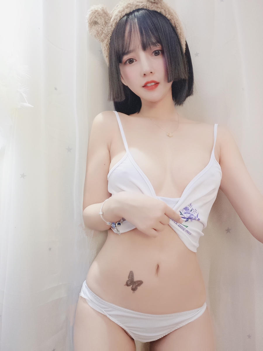 过期米线线喵 No.005-白色吊带 [36P]-道友图库