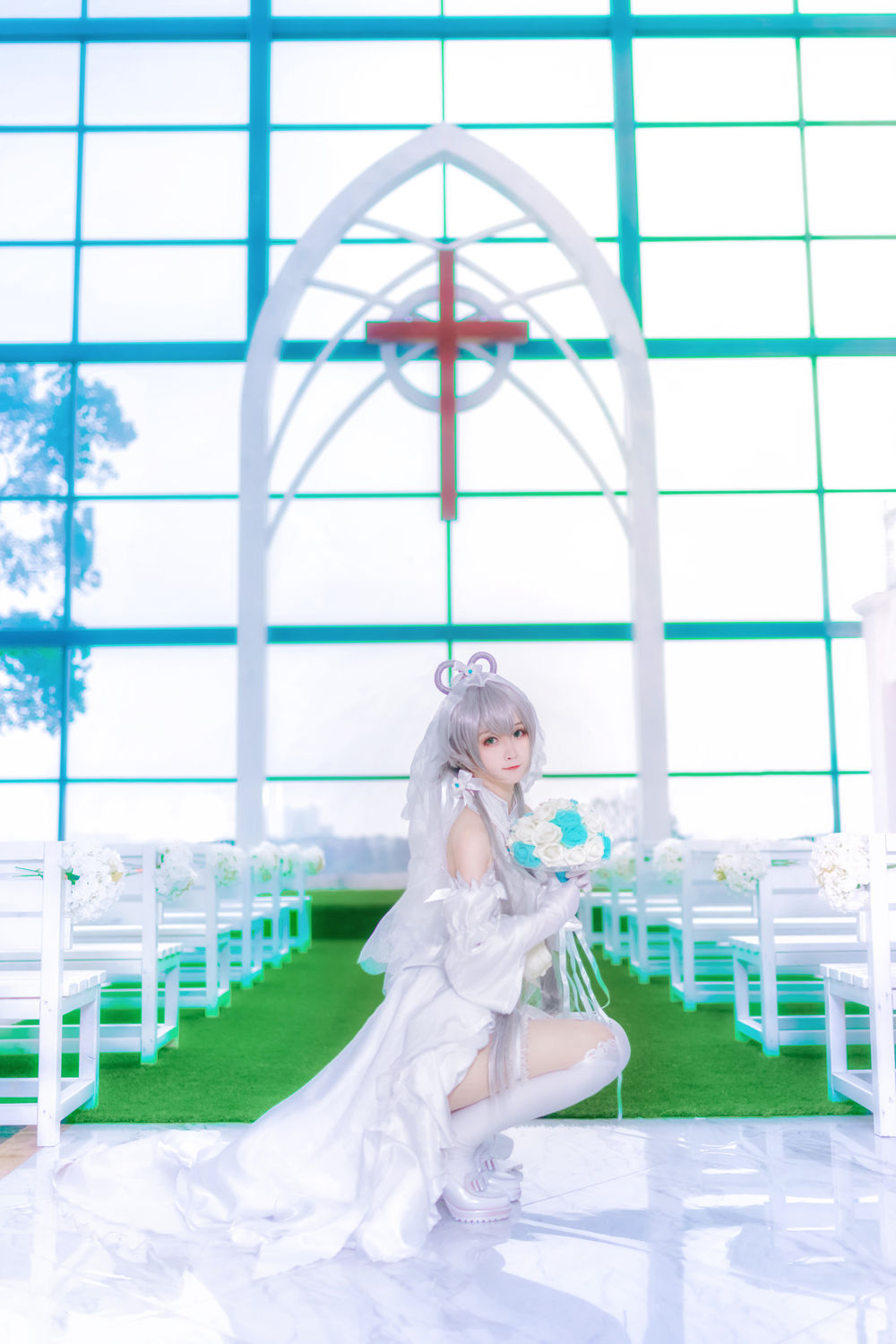 yui金鱼 No.006-洛天依婚纱 [8P]-道友图库
