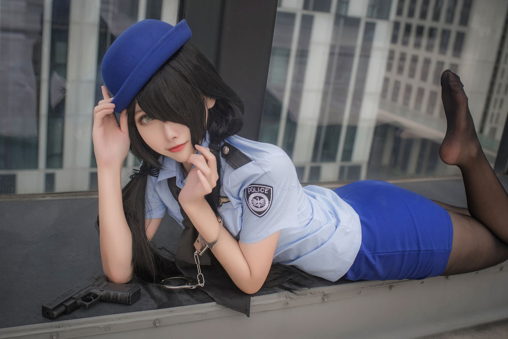 momoko葵葵 No.017-狂三 女警 [20P]-道友图库
