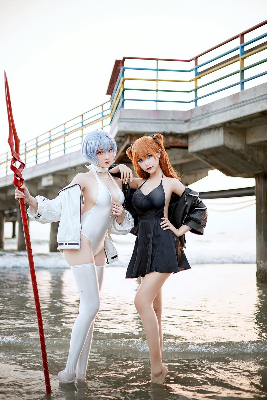 瓜希酱 No.090 – EVA 双厨狂喜版 (&Momoko葵葵) [62P]-道友图库