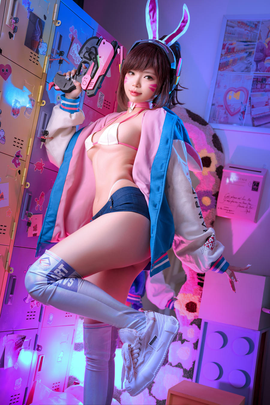 ZinieQ No.076 – D.Va Sakimichan Art [25P]-道友图库