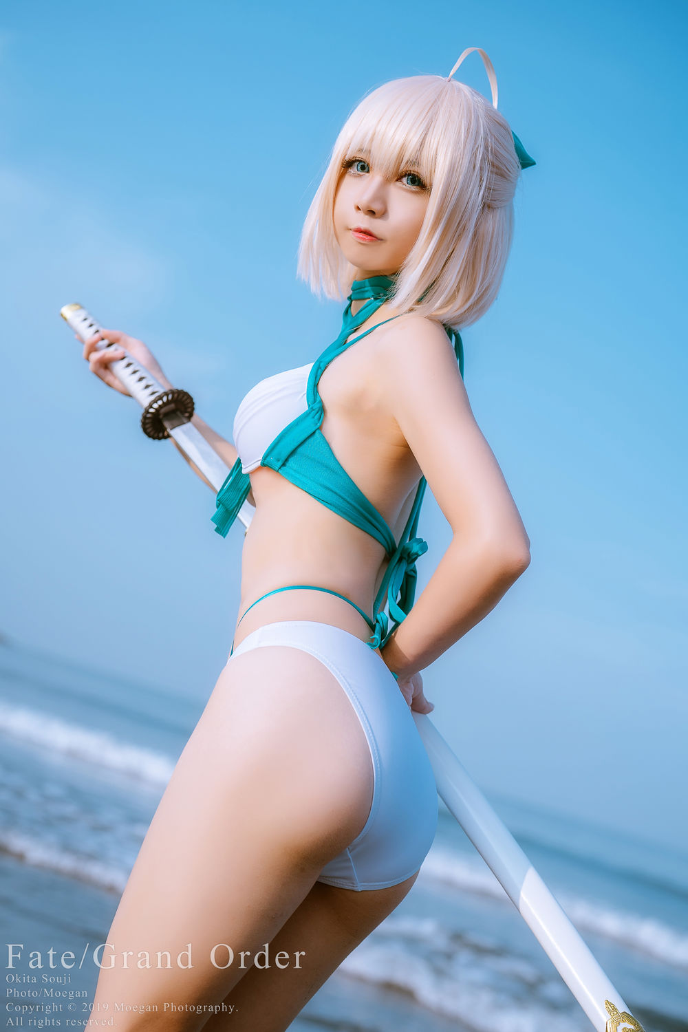 沖田凜花Rinka No.028-FateGrand Order–沖田総司 水着ver [16P]-道友图库