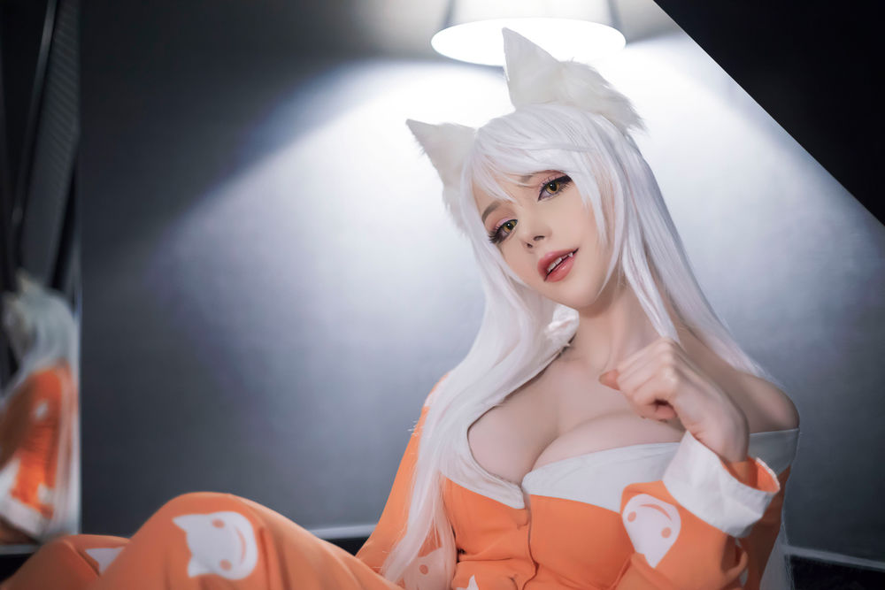 Sayathefox No.004-白毛狐狸 [11P]-道友图库