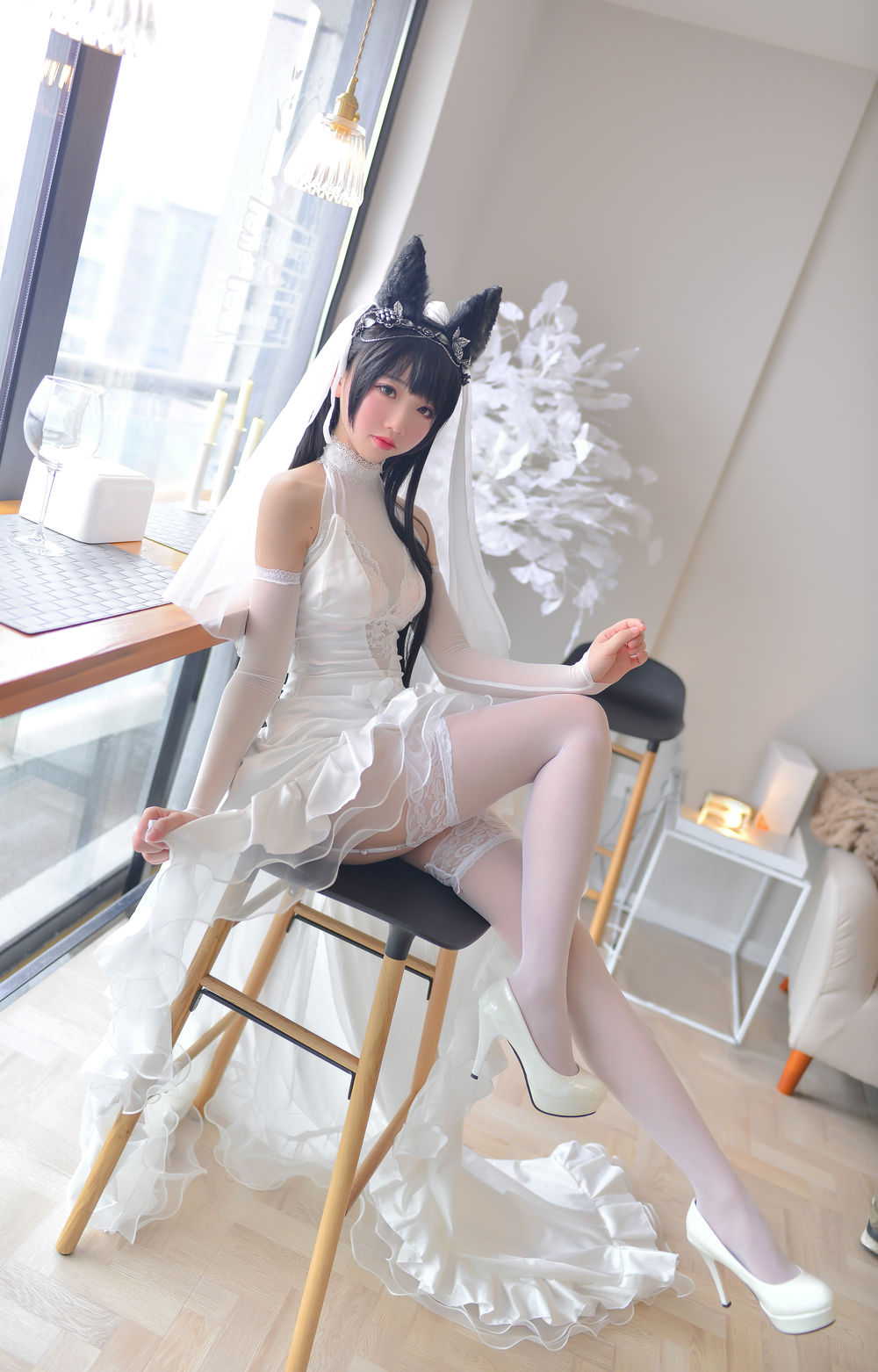 雪琪SAMA No.003-爱宕婚纱 [38P]-道友图库