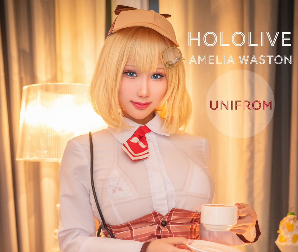 雨波_HaneAme No.130-Hololive Amelia Waston Unifrom 制服 [20P]-道友图库