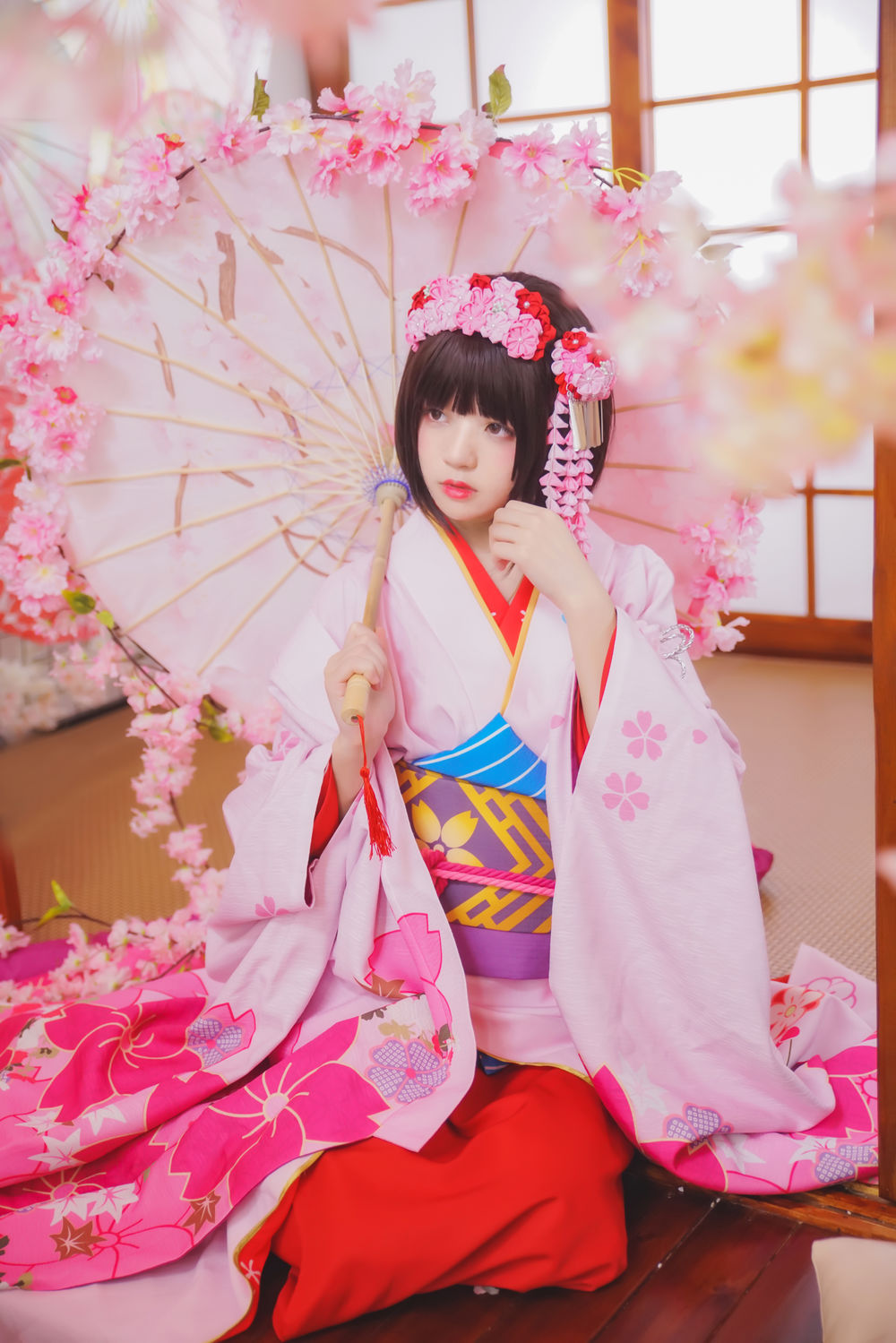 桜桃喵 No.034-加藤惠 和服 [23P]-道友图库