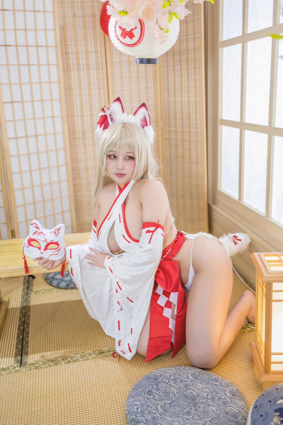 KANEKO_咔喵 No.035 – 狐狸巫女 [41P]-道友图库
