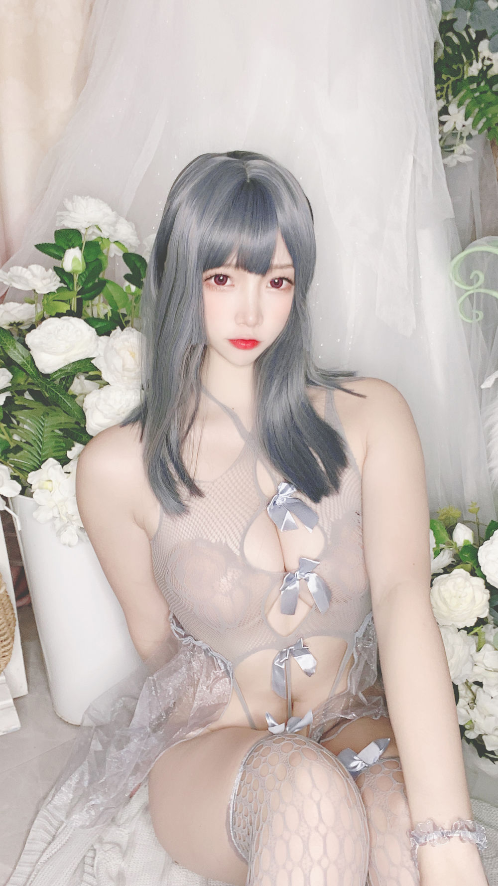 二佐Nisa No.080-私房自拍蓝色网状比基尼 [38P]-道友图库