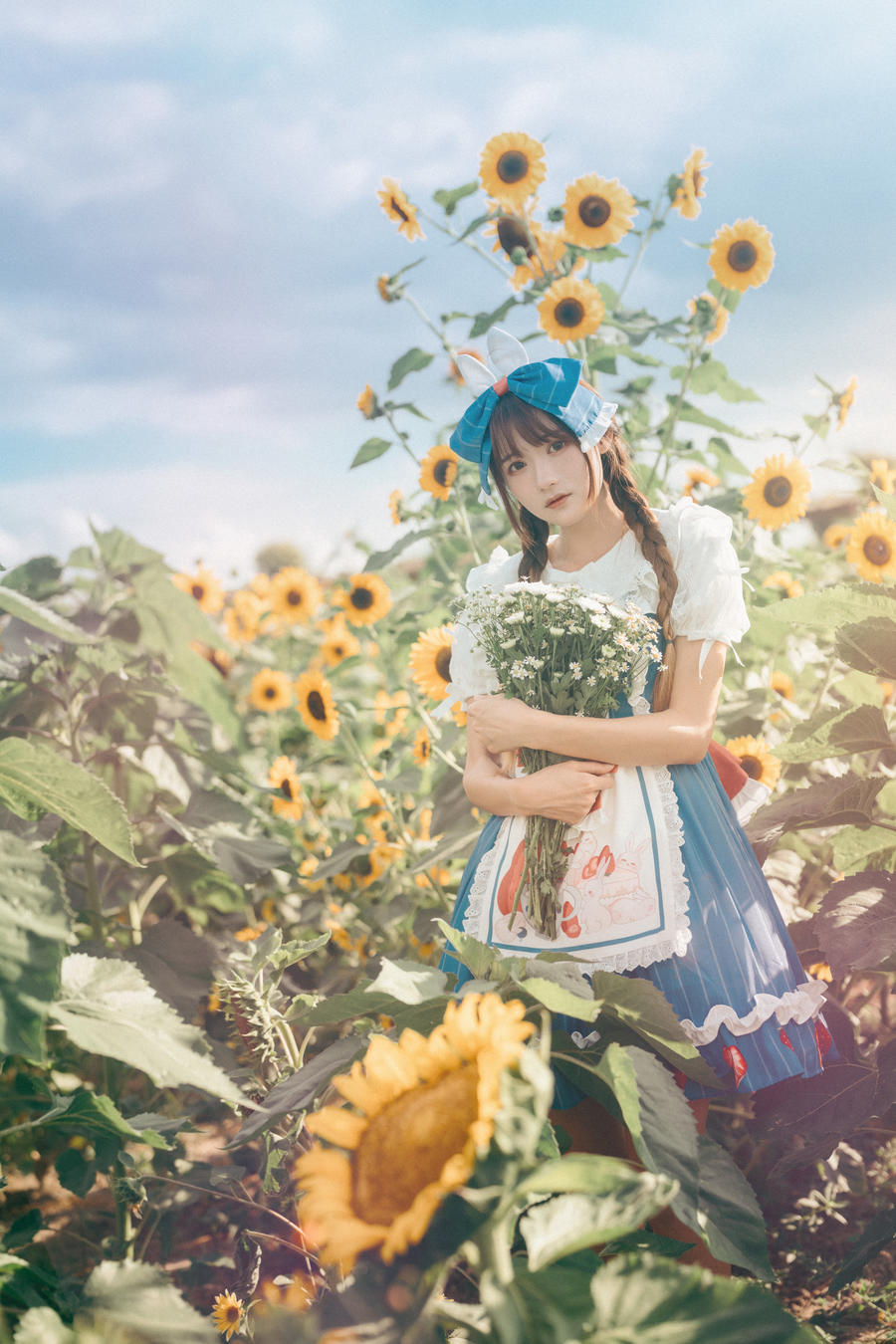 兔子Zzz不吃胡萝卜 No.092-甜甜向日葵女孩 [31P]-道友图库