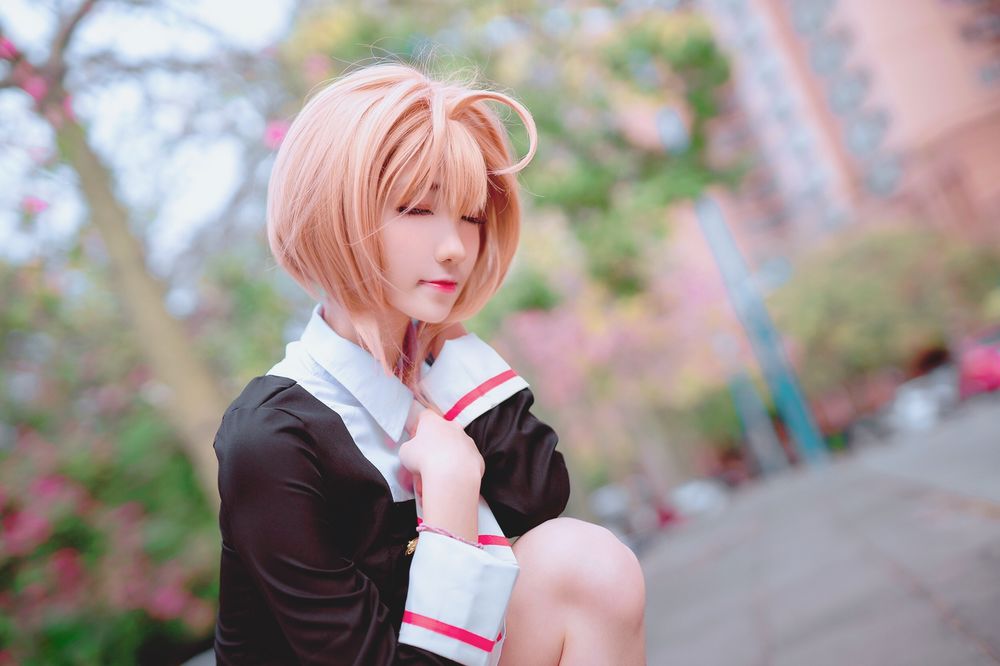 南桃Momoko No.034-木之本樱制服 [9P]-道友图库