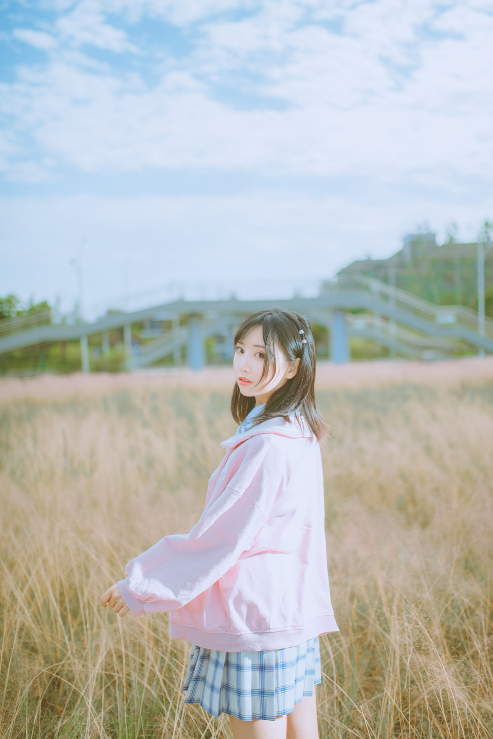 面饼仙儿 No.071-粉黛草JK [19P]-道友图库