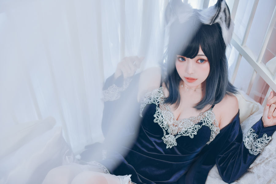 ElyEE子 No.040-Sleepy Velvet – 02.Blue [57P]-道友图库