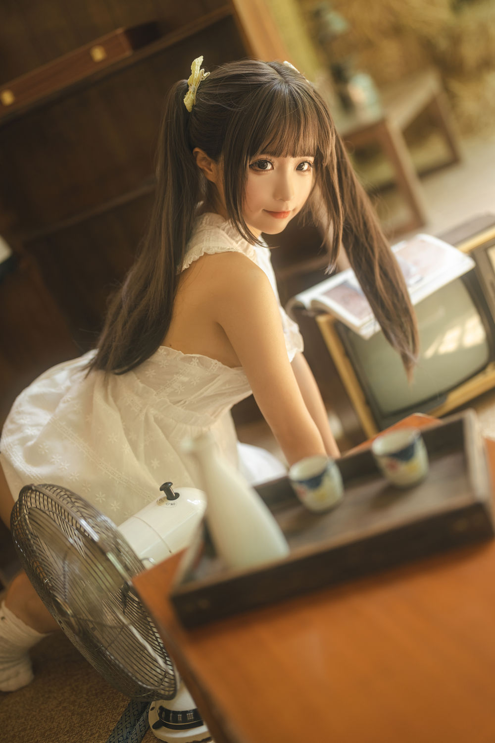 蠢沫沫 No.182-白吊带 夏 [115P 1V]-道友图库