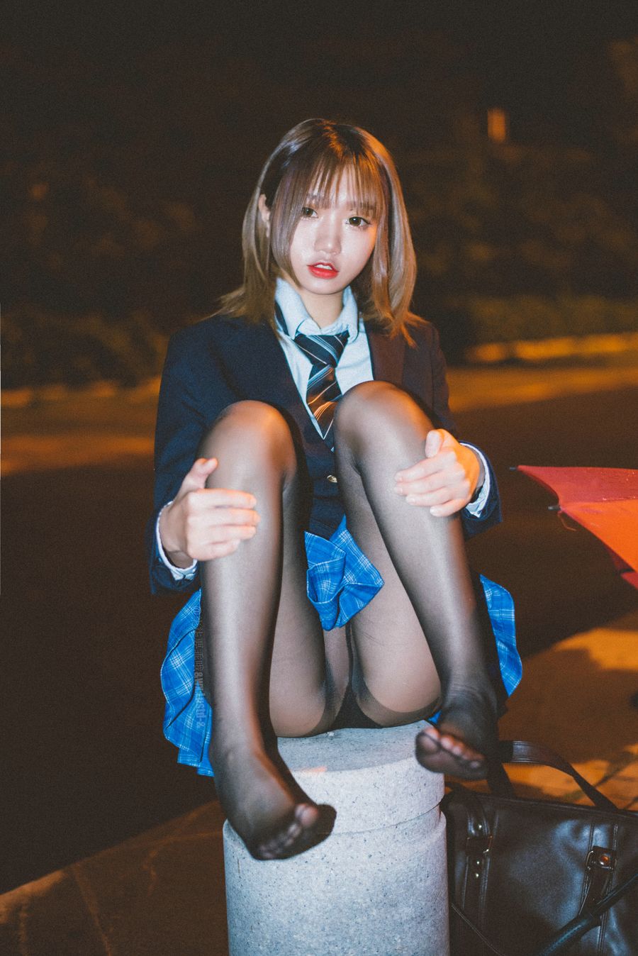 柒柒要乖哦 No.019-深夜公园JK [35P]-道友图库