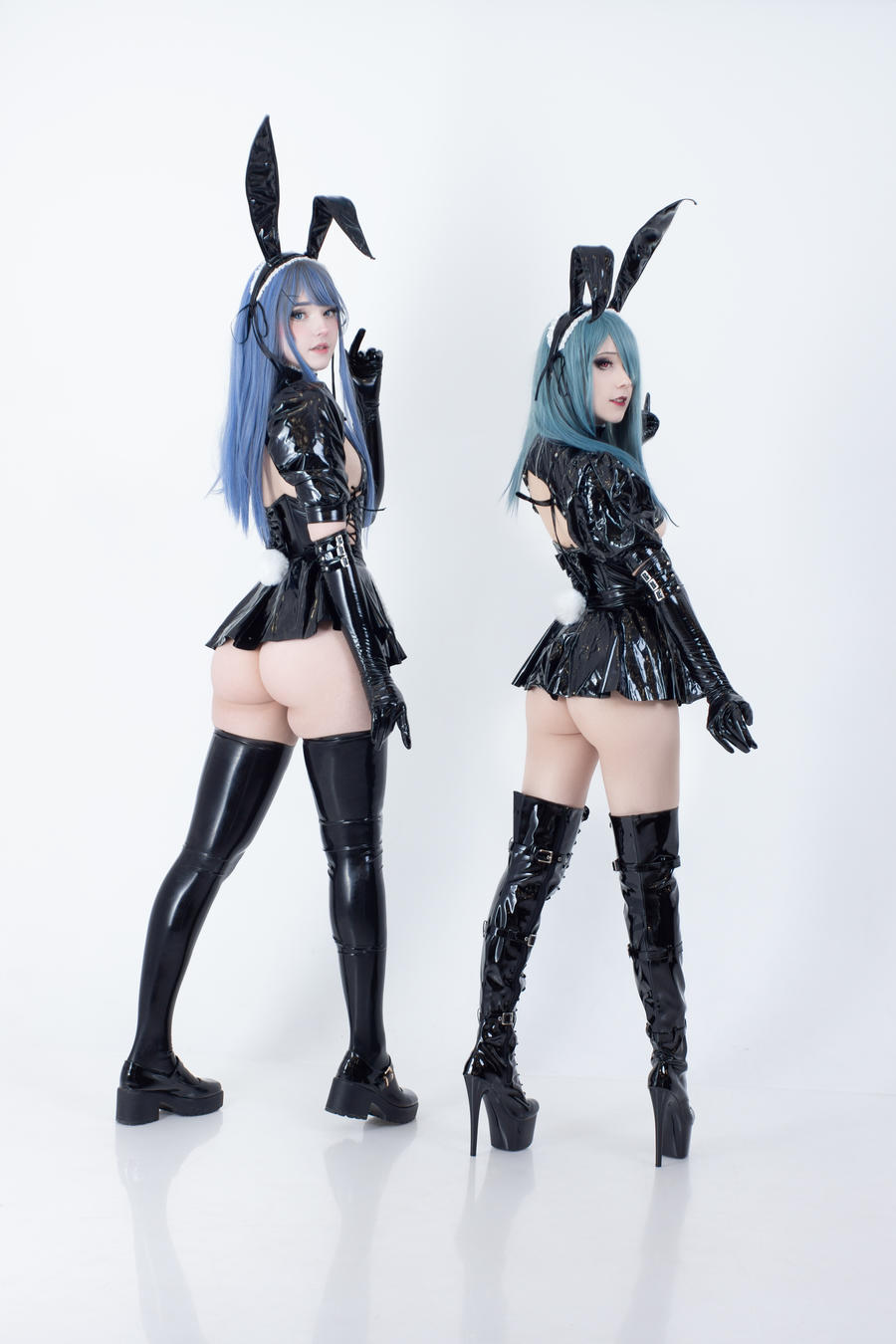 Candy Ball No.011-Latex Bunny Twins [57P 10V]-道友图库