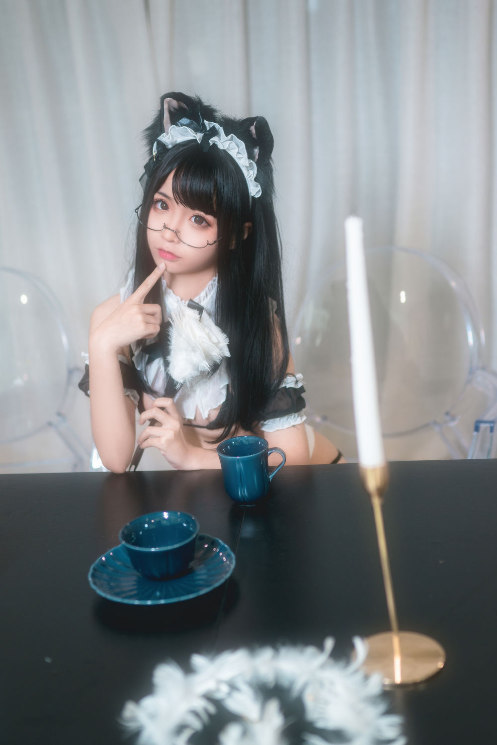 蠢沫沫 No.025-猫耳女仆 [43P]-道友图库