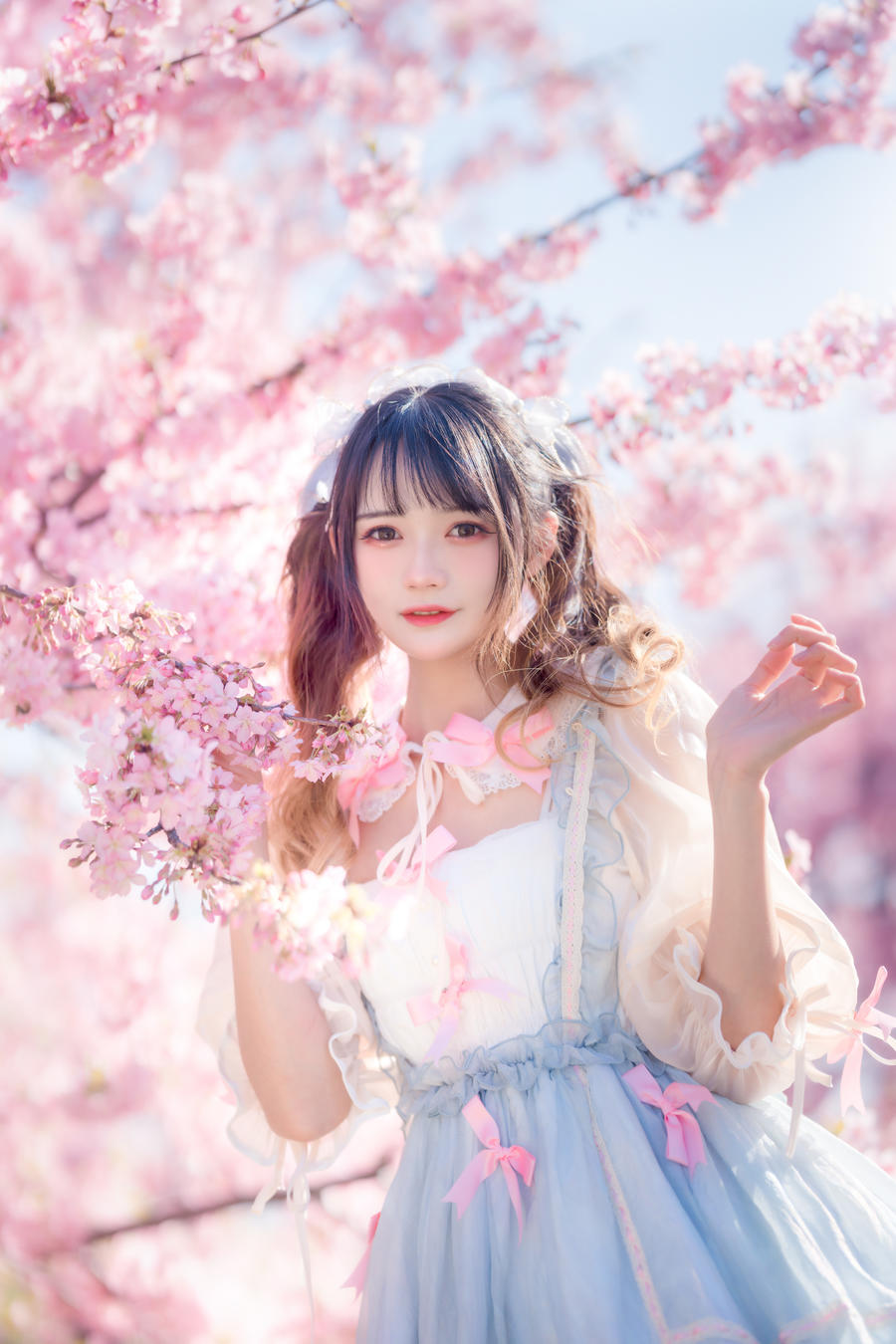 兔子Zzz不吃胡萝卜 No.018-粉色春天 [23P]-道友图库