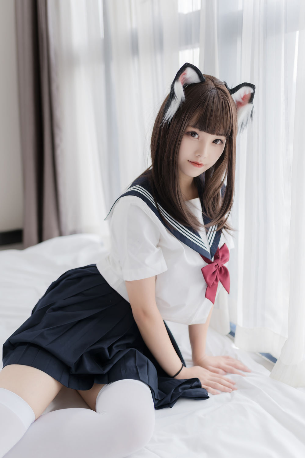 蜜汁猫裘 No.004-猫耳JK [40P]-道友图库