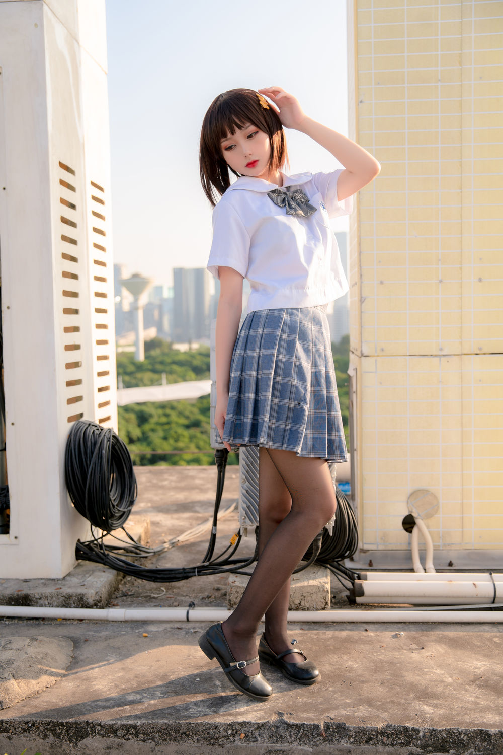 您的蛋蛋 No.005-天台JK [41P]-道友图库