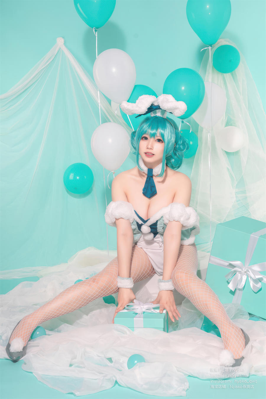 Nyako喵子 No.066 – 初音白兔 [41P]-道友图库