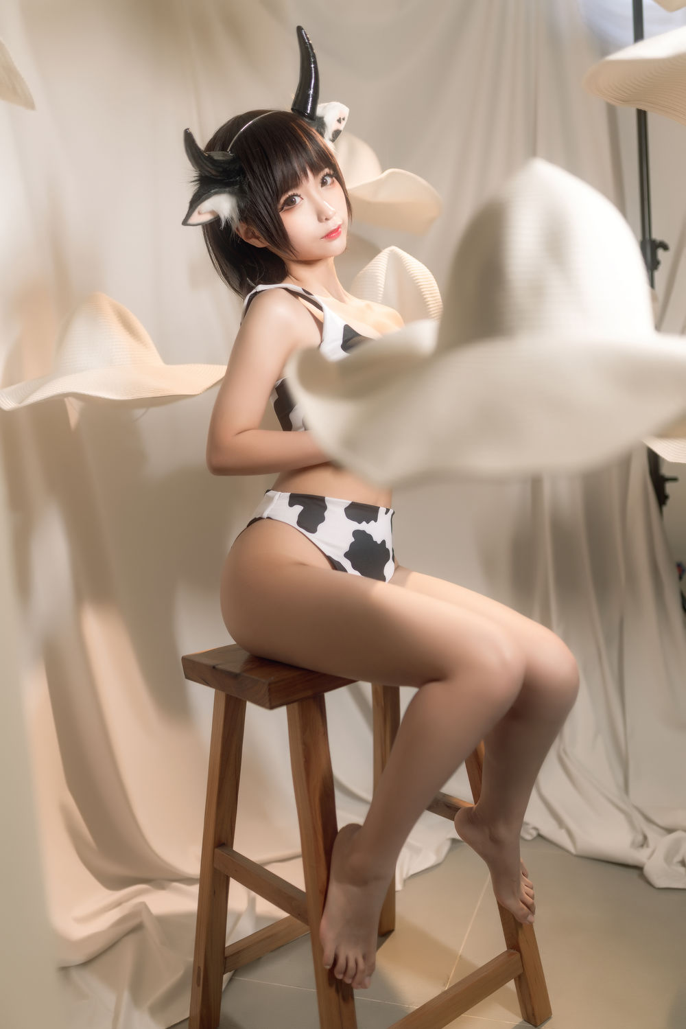 蠢沫沫 No.077-花花牛 [40P]-道友图库