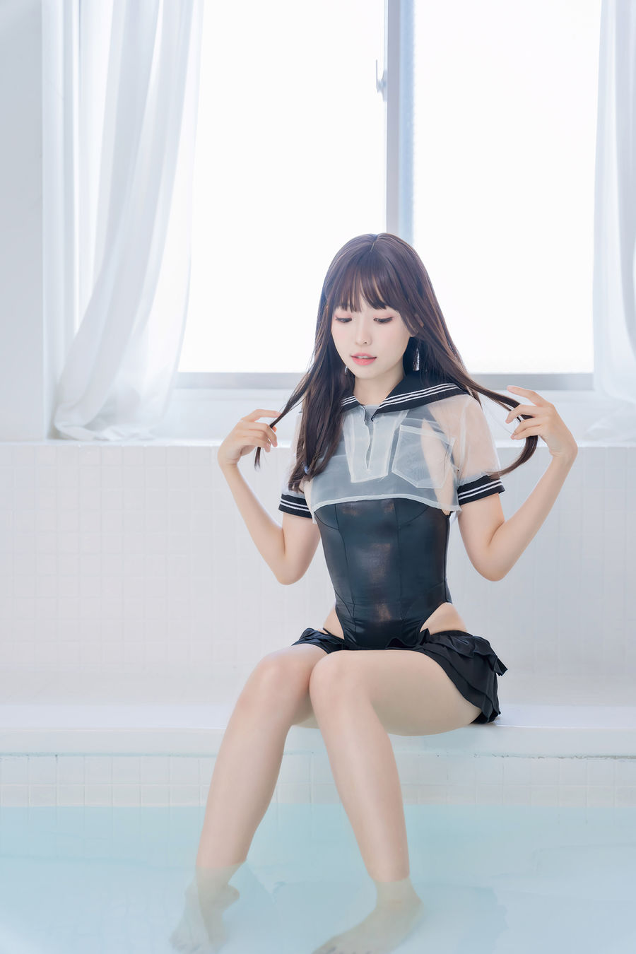 ElyEE子 No.052-【Racing Swimsuit】競泳水手服 [73P]-道友图库