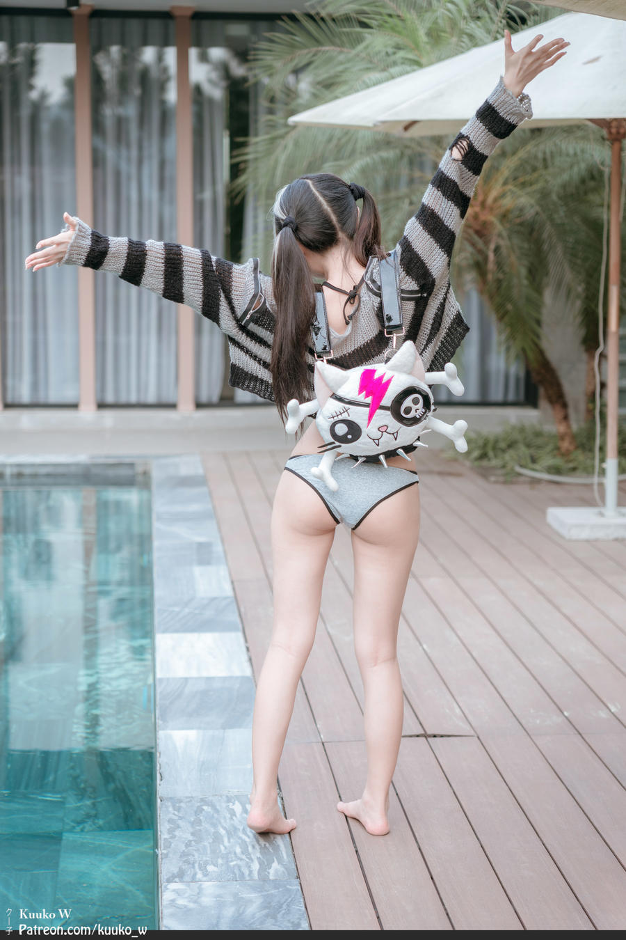 Kuuko W No.139 – Grey Bikini [37P]-道友图库