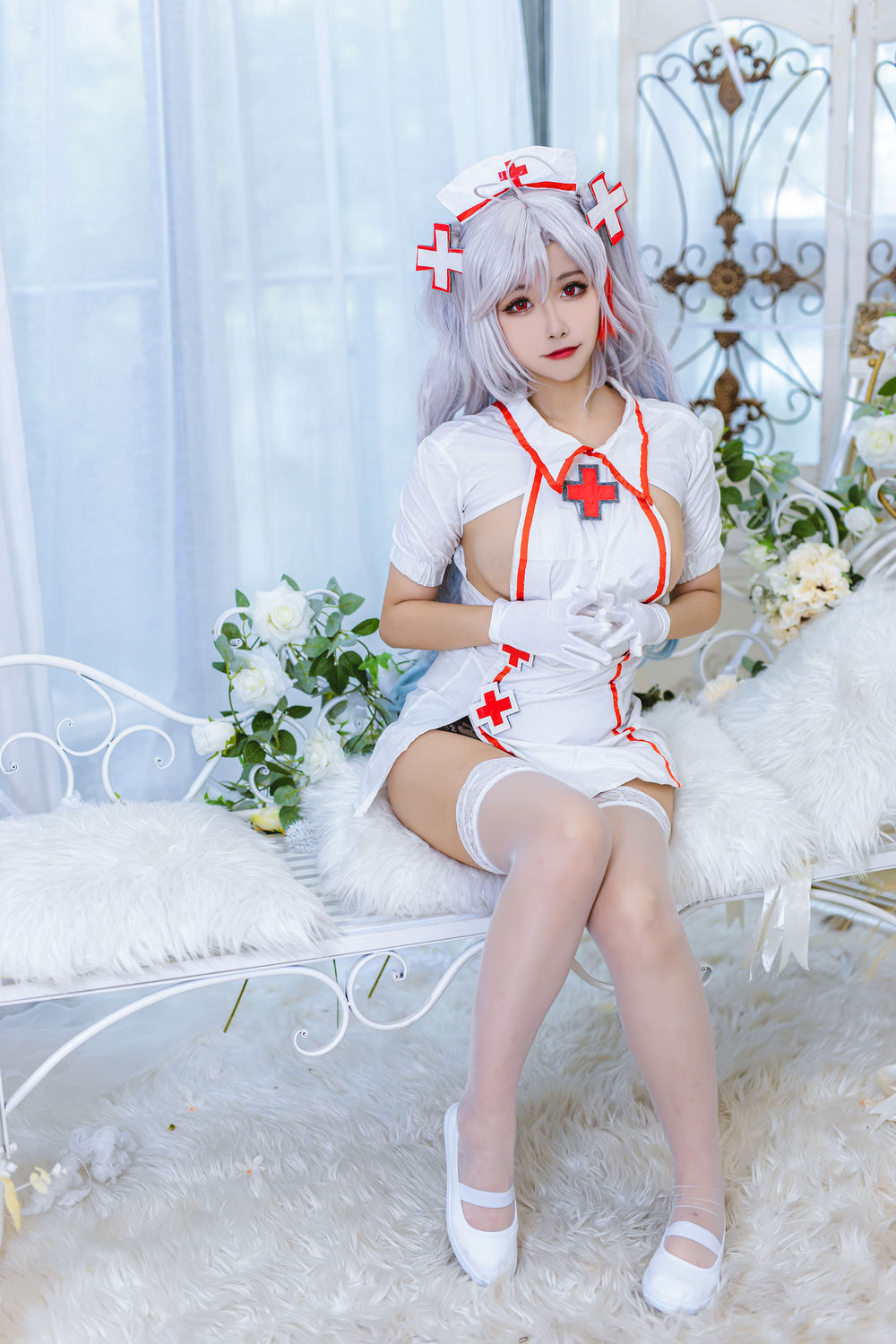 momoko葵葵 No.022-欧根本子 6套 – 护士 [21P]-道友图库
