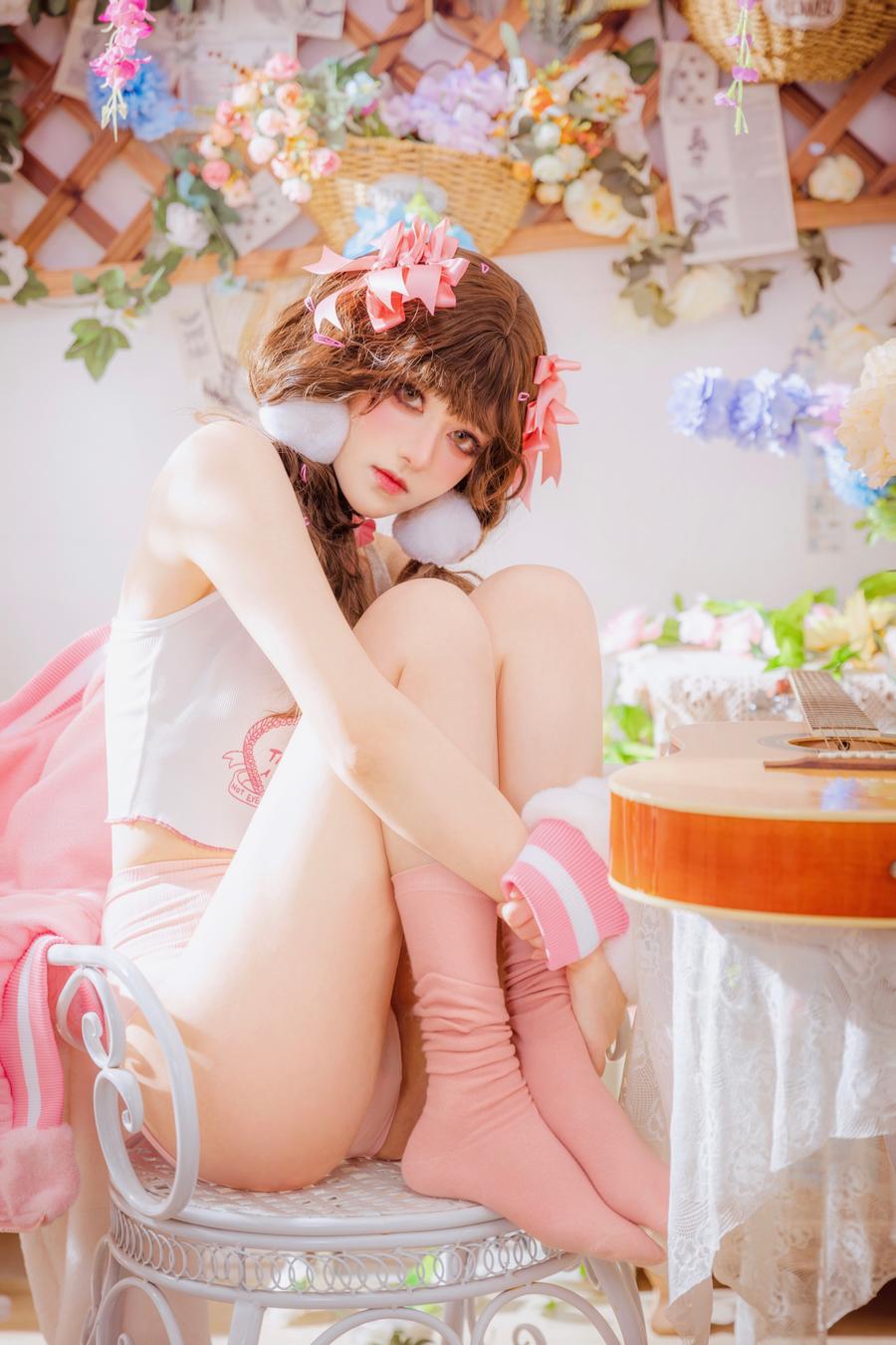 南桃Momoko No.080-少女吉他与蝴蝶结 [28P]-道友图库