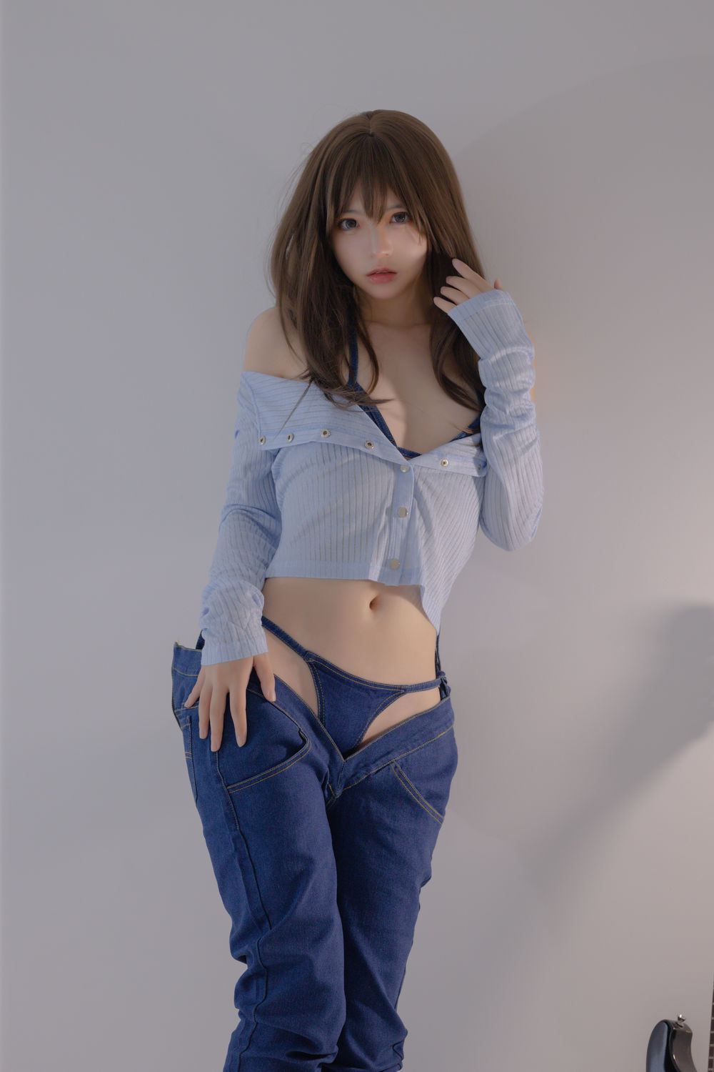 疯猫ss No.097-2022夏日限定A本 吉他妹妹 牛仔裤 [20P]-道友图库