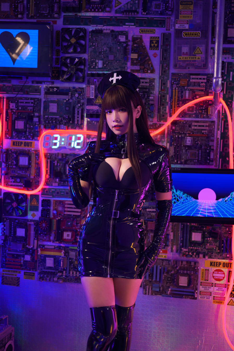 Neko-薇薇 [ No.012 – 暗黑护士 [54P 5V]-道友图库