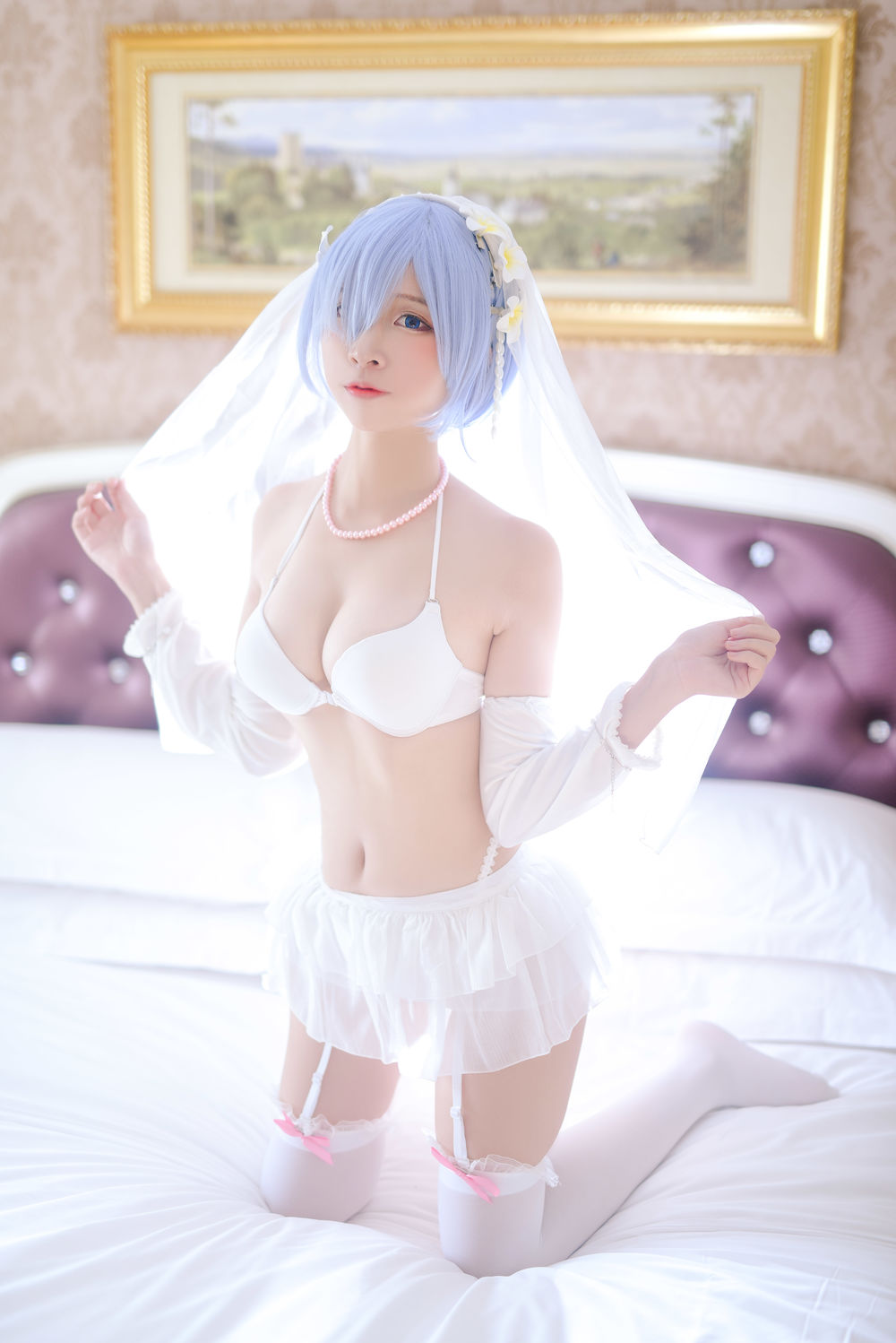 二佐Nisa No.025-蕾姆婚纱 [35P]-道友图库