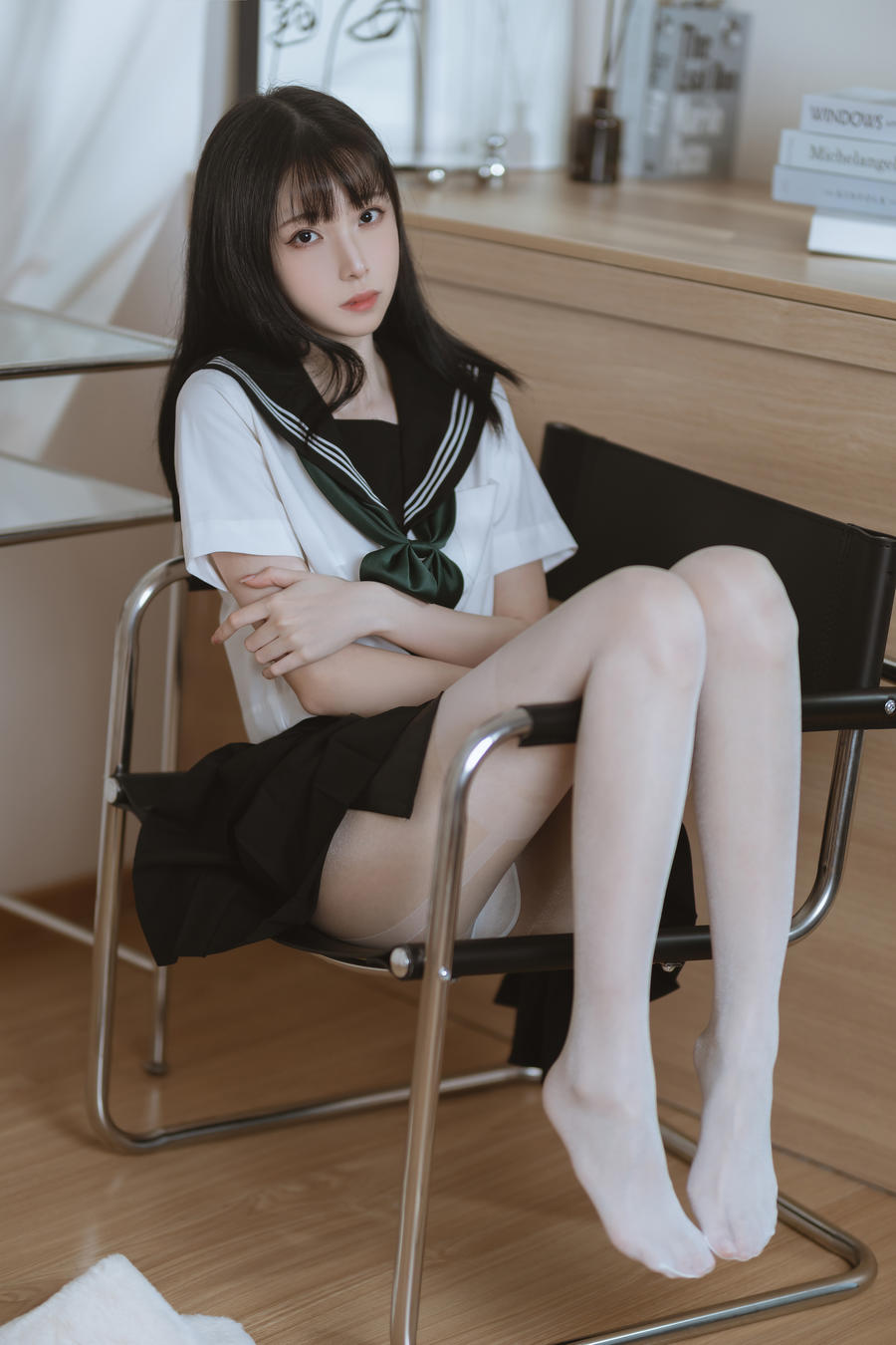 许岚LAN No.019-白丝水手服 [40P]-道友图库