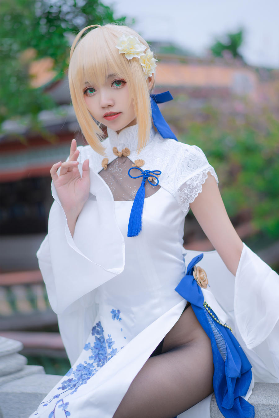大大卷卷小卷 No.017 – FGO saber 四周年旗袍 [15P]-道友图库